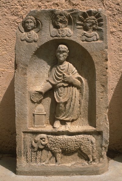 Stela, højkejsertid (27 f.Kr.-395 e.Kr.) af Roman Imperial Period
