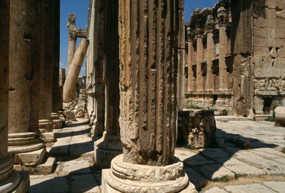 Bacchus tempel, detalje, højkejsertid (27 f.Kr.-395 e.Kr.) af Roman Imperial Period
