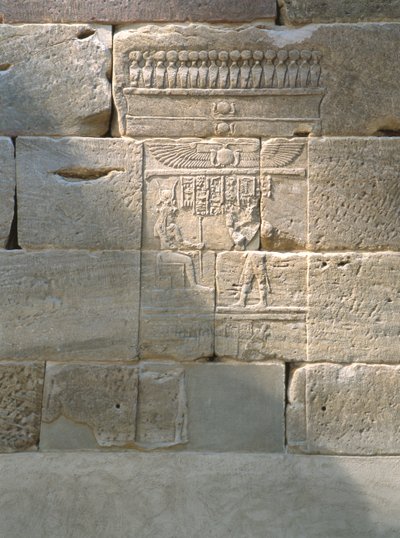 Relief fra Dendur-templet, ca. 10 f.Kr. (æolisk sandsten) af Roman Period Egyptian