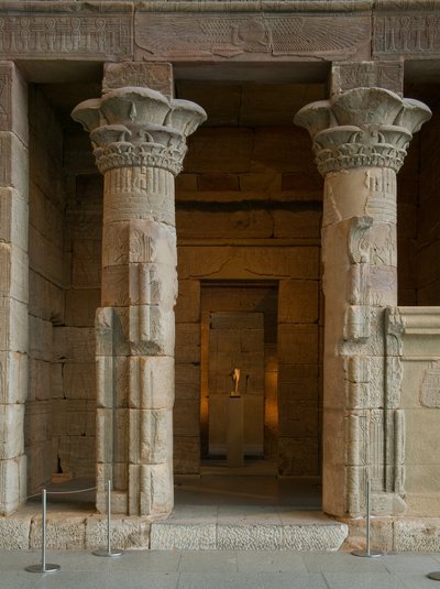 Dendur-templet, ca.10 f.Kr. (aeolisk sandsten) af Roman Period Egyptian
