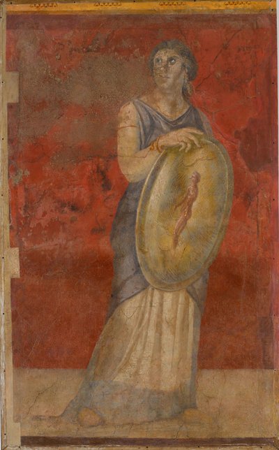 Stående kvinde med et skjold, ca. 50–40 f.Kr. af Roman Republican Period
