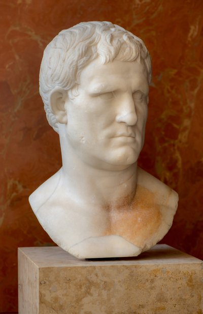 Art Rome Bust d Agrippa (ca. 64 f.Kr. - 12 f.Kr.) af Roman Roman