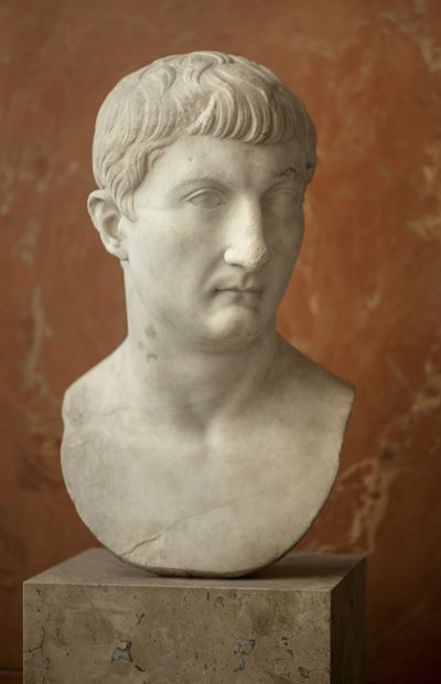 Art Rom Buste af Drusus den Unge (13 f.Kr. - 23 AD) marmor af Roman Roman