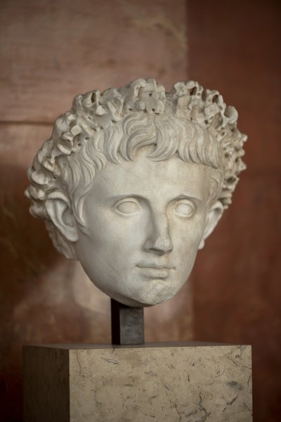 Art Rome Leder af kejser Augustus (63 f.Kr. - 14 e.Kr.) marmor af Roman Roman