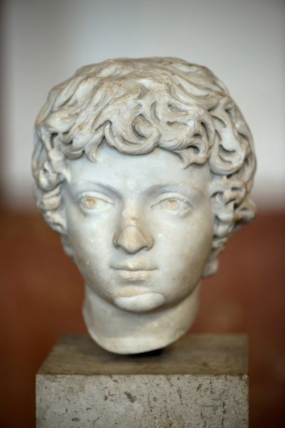 Art Rome Leder af den romerske kejser Caracalla Child (188 - 217 e.Kr.) af Roman Roman