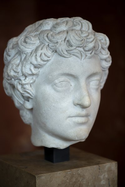 Art Rome Leder af den romerske kejser Mark Aurele Young (121 - 180 e.Kr.) Marmor af Roman Roman