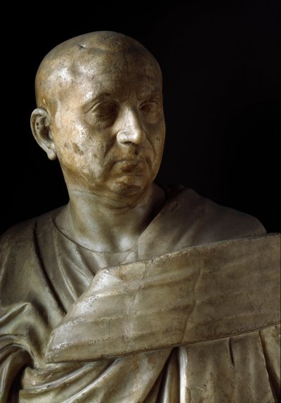 Buste af Scipio den afrikanske (marmorskulptur) af Roman Roman