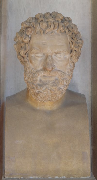 Buste af Sophocles (marmor) af Roman Roman