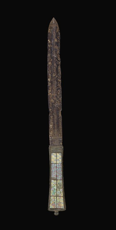 Dolk (jern, bronze og glas) af Roman Roman