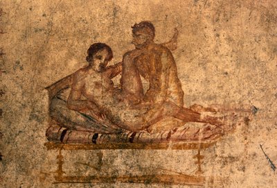 Eroottinen fresko House of Vettiiistä, Pompejista (UNESCOn maailmanperintöluettelo). af Roman Roman
