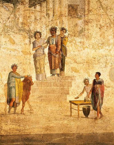 Fresko kuvaa Jasonia ja Peliasta Pompejista af Roman Roman