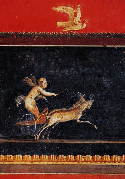 Frise med amor, House of Vettii, Pompeji (Unescos verdensarvsliste af Roman Roman
