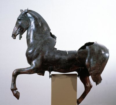 Hest (bronzeskulptur efter en græsk original fra det 4. århundrede f.Kr.) af Roman Roman