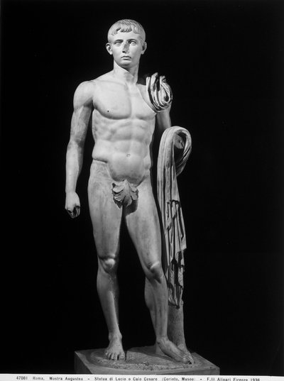 Mand nøgen (Lucius eller Caius Caesar) (marmor) af Roman Roman
