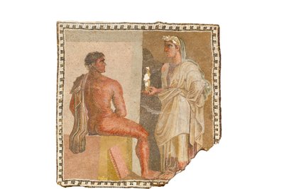 Mosaik med Orestes og Iphigenia (mosaik) af Roman Roman