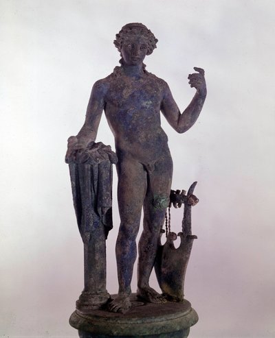 Romersk kunst: statue af Apollo i bronze. Museum for romerske antikviteter i Rom af Roman Roman