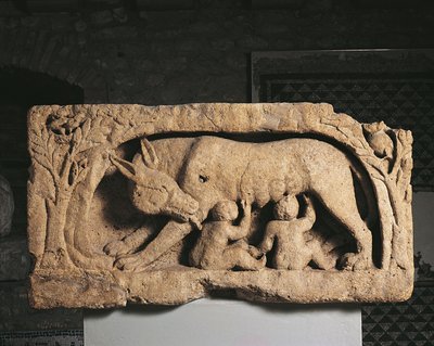 Romulus og Remus (kalksten) af Roman Roman