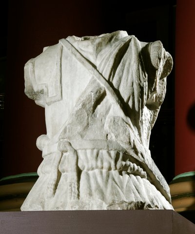 Skulpteret torso af en kavalerist (marmor) (se også 371179) af Roman Roman