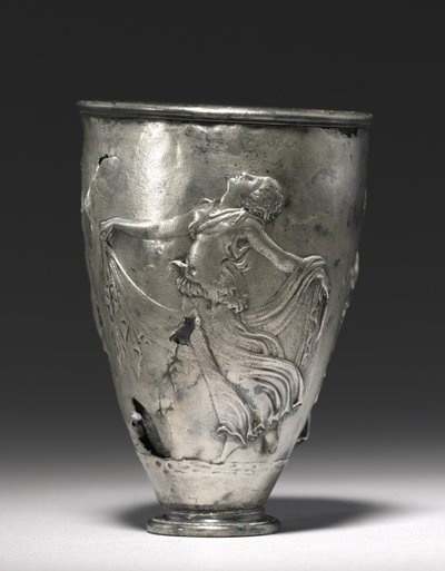 The Vicarello Goblet, Vicarello, Augustan Period (sølv) af Roman Roman