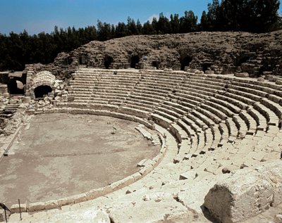 Udsigt over det romerske teater i Scytopolis, 2. århundrede f.Kr.-4. århundrede e.Kr af Roman Roman