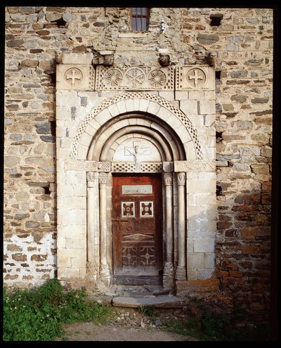 Kirkens portal af Romanesque