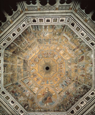 Kristusdommeren - Mosaik af Romanesque