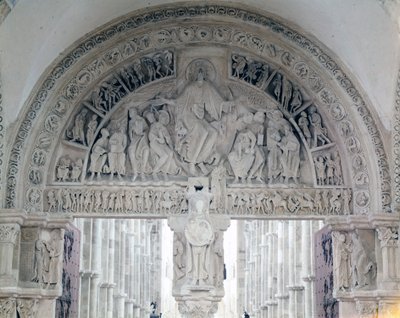 Vezelay Abbey (89), trommehinden i basilikaen Santa Maria Magdalene. 12. århundrede af Romanesque