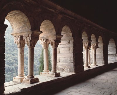Udsigt over Priory af Romanesque