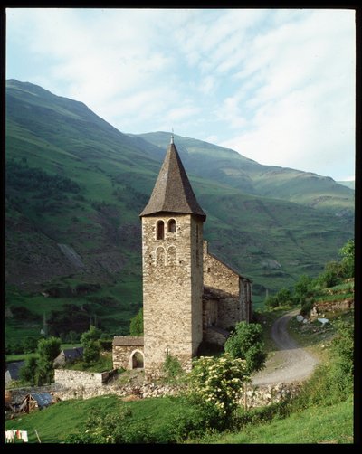 Udsigt over kirken af Romanesque