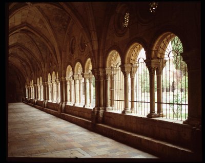 Udsigt over klosteret i Cathedrale Sainte Thecle (Sainte-Thecle) i Tarragona af Romanesque