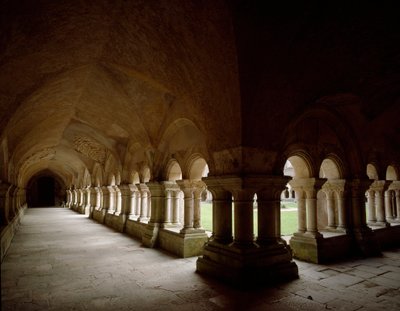 Udsigt over klosteret i cistercienserklosteret grundlagt i det 12. århundrede. af Romanesque