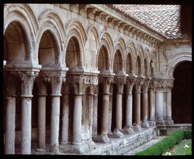 Udsigt over klosteret i det kongelige kloster i Las Huelgas de Burgos af Romanesque