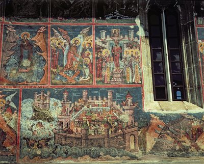 Belejring af Konstantinopel af Sultan Mehmet II (1432-81) i 1453 (se også 67361) af Romanian School