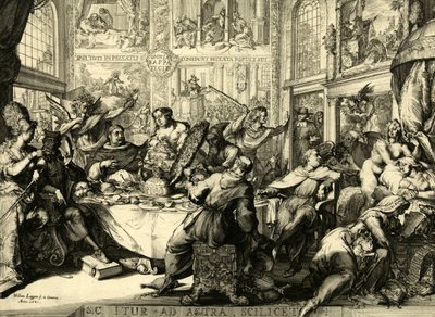 Så det går til stjernerne, nemlig 1681 af Romeyn de (after) Hooghe