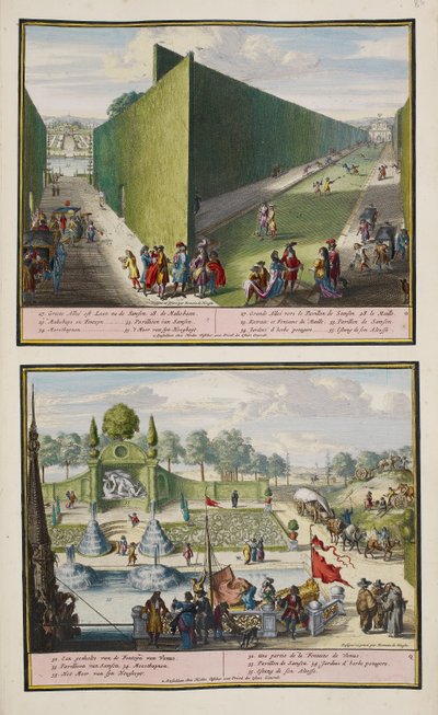 The Park at Enghien, ca. 1685, illustration fra en 