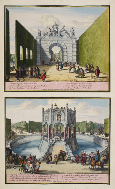 The Park at Enghien, ca. 1685, illustration fra en 