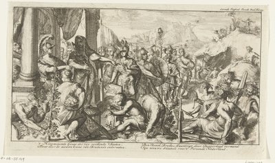 Allegori over opkøbene i Brabant af Romeyn de Hooghe