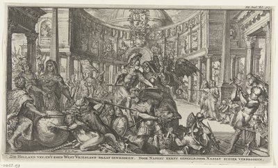 Allegori om Nassaus rolle i republikkens enhed af Romeyn de Hooghe