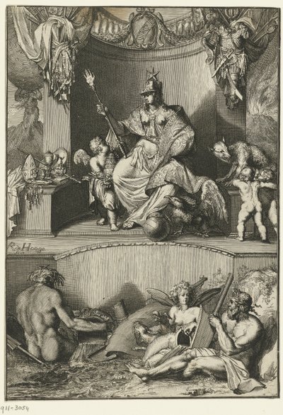 Allegorisk fremstilling af byen Rom af Romeyn de Hooghe
