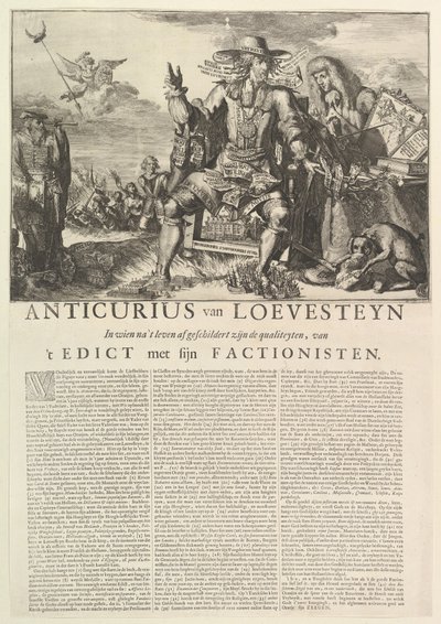 Anticurius van Loevesteyn.n.d. af Romeyn de Hooghe