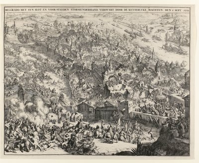 Belgrad taget med storm af Maximilian Emanuel, kurfyrst af Bayern, 6. september 1688 af Romeyn de Hooghe