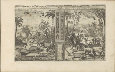 Dyren fra Vestindien Westindische Vissen, etc / Fishes, etc of the West Indies // Westindische Gedrochten / Monsters of the West Indies (titel på objekt) Øst- og Vestindien og andre steder (serietitel) af Romeyn de Hooghe