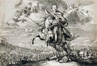 Glorificering af John Sobieski III (1629-96) ved slaget ved Chocim, 1674 af Romeyn de Hooghe