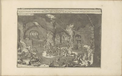 Grotten på Malta Onderaerse Gront op Malta / Underjordiske steder på Malta (titel på objekt) Øst- og Vestindien og andre steder (serietitel) af Romeyn de Hooghe