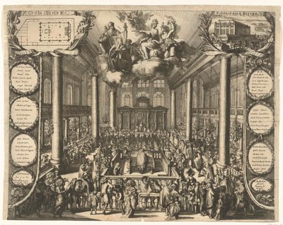 Indvielse af den portugisiske synagoge i Amsterdam, 1675 af Romeyn de Hooghe