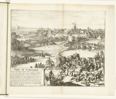 Tager Oudenaarde, 1582 Prize de Audenarde (titel på objekt) Guerres de Flandres (serietitel) af Romeyn de Hooghe