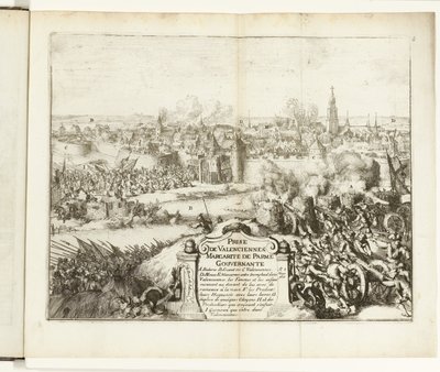 Inname van Valenciennes, 1567 Capture of Valenciennes (titel på objekt) Wars of Flanders (serietitel) af Romeyn de Hooghe