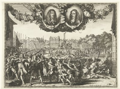 Mordet på brødrene de Witt, 1672 af Romeyn de Hooghe
