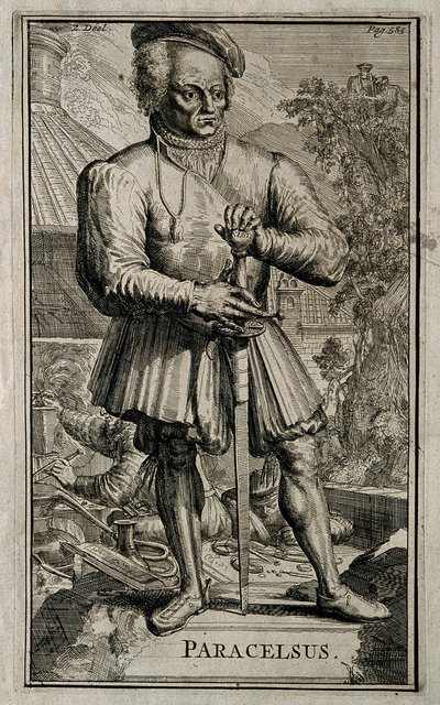 Philippus Theophrastus Aureolus Bombastus af Hohenheim Paracelsus. af Romeyn de Hooghe