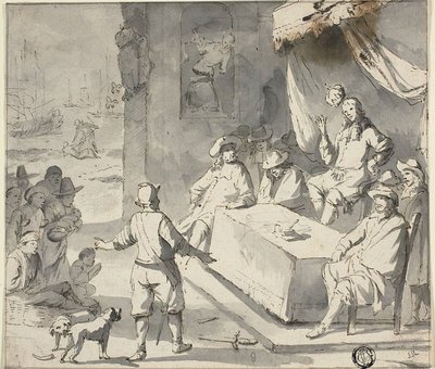Scene fra hollandsk historie: Supplikanter før hersker af Romeyn de Hooghe